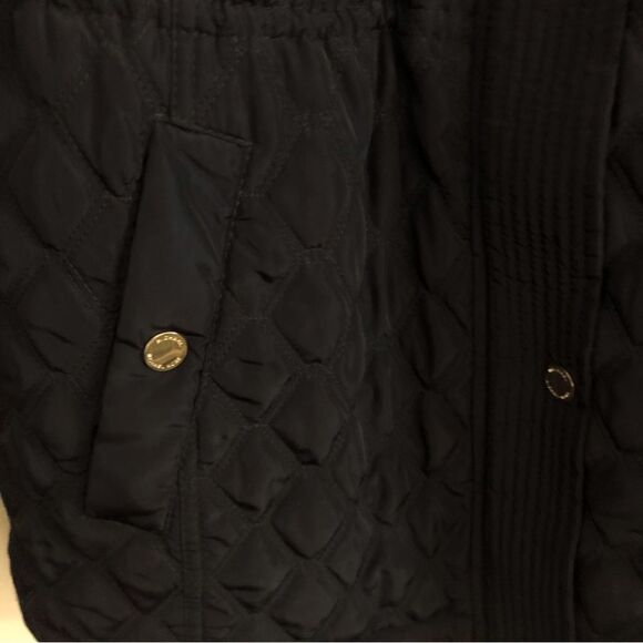 Michael Kors Navy Quilted Puffer Coat - Picture 4 of 5